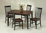 Black/Cherry Dining Table - HomeStyles 5173 (Black/Cherry) (30 H x 48 W x 36 D)