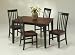 Dining Tables | Dining Table and Chairs | Dining Room Table and Chairs | 48 Dining Tables - Black/Cherry Dining Table (Black/Cherry) (30" H x 48" W x 36" D)