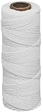MARSHALLTOWN The Premier Line 623 500-Foot Mason's Line 500' White Braided Nylon