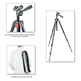 Manfrotto 718B Digi Tripod with Integrated 3-Way Head and Carrying Bag (Black)