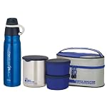 THERMOS 2009福袋 【保温弁当箱 DBJ-350 BL・真空断熱スポーツボトル 0.5L FEN-500 BL】