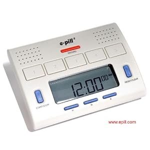 e-pillŪ 5 Alarm Voice Timer. Five Interval Timers each with Recordable Loud Voice Alarm.... by