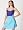 White Aqua Gingham