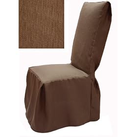 Bronze Dining Slipcover Set of four Chairs 85 by SlipcoverShop