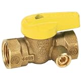Buy Homewerks VGV-1LS-B3B Premium Side Tap Gas Ball Valve, Female Thread x Female... by Homewerks