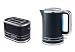 Igenix kettle & Toaster pack in black & chrome with LED displays IG7800 & IG3800