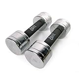 66FIT Chrome Dumbbells with Foam Handles Set x 4kg
