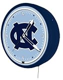 20 inch Neon Wall Clock NCAA Team - North Carolina - NCAA Team