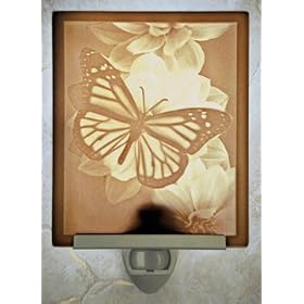 Butterfly Flat Porcelain Lithophane Nightlight
