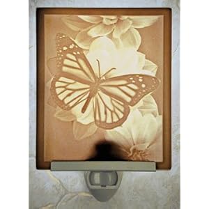 Butterfly Flat Porcelain Lithophane Nightlight by 