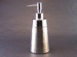 Bath Accessories Hammered Two Tone Lotion Dispenser