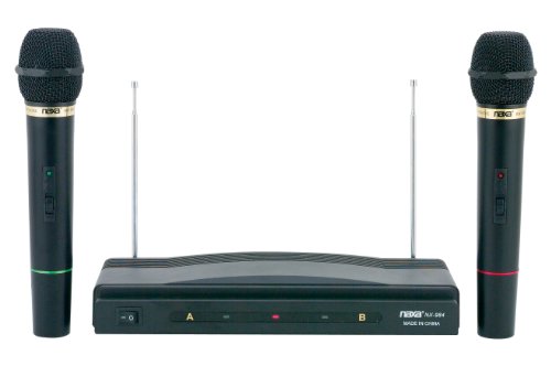 Naxa NAM-984 Professional Dual Wireless Microphone Kit