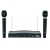 Naxa NAM984 Professional Dual Wireless Microphone System (Black)