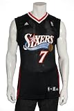 adidas Philadelphia 76ers #7 Andre Miller Black Replica Basketball Jersey (Medium)