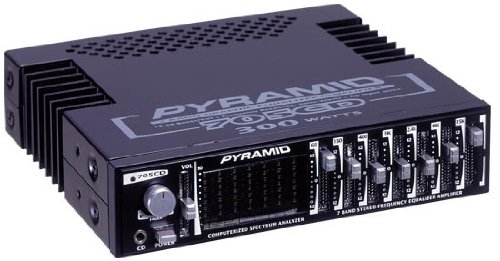 7 Band Graphic Equalizer Amplifier w/Frequency Spectrum Display