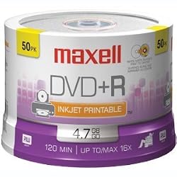 Maxell DVD+R Printable Recordable Disc