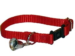 Sandia Pet Products Red Ferret Collar with Bell - adjustable 4 to 8 inches