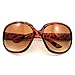 HuntGold 1X Lady Girl Popuplar Graceful Sunglasses Retro Vintage Big Frame Goggles Shades Eyeglass(leopard)