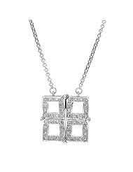 0.5 Ctw I1-I2 Color G Diamonds 14K Gold Necklace