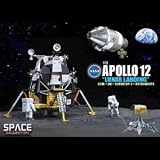 1/72 NASA アポロ12号 CSM(司令船/機械船)+月着陸船+サーベイヤー3号w/月面ベース (塗装済み完成品)イメージ