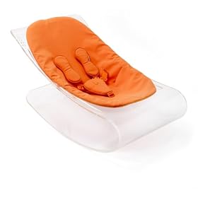 coco plexistyle baby lounger - transparent harvest orange by bloom