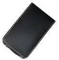 iTech Black premium high quality genuine soft napa leather flip carry case for the Apple Ipod classic, Apple Ipod Classic Video 80 GB, 120GB, 160GB with removable belt clip