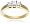14k Yellow Gold Princess-Cut 3-Stone Diamond Ring (1/2 cttw, I-J Color, I1-I2 Clarity), Size 6
