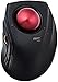 ELECOM-Japan Brand- Trackball Mouse, Wired, Wireless, and Bluetooth, Advanced Responsiveness, 8 Mappable Buttons, DEFT PRO/Black/M-DPT1MRBK