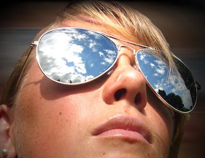 Classic Silver Mirror Chrome Sunglasses - 70 s Aviator Style