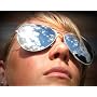 Aviator 70's Style Classic Mirror Lens Chrome Silver Sunglasses