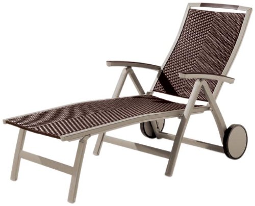 SIEGER 353/C-M Klapprollliege Modena, Aluminium Geflecht, champagner / mocca Preisvergleich