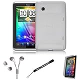 White Cover Protective Slim Durable Silicon Skin Case for HTC Flyer 3G WiFi ....