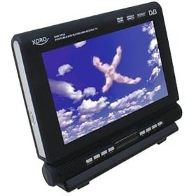 Xoro HSD7510 (UK Model) 9.2 inch Multiregion Portable DVD Player & Digital Freeview TV with a Free USB Massage Ball