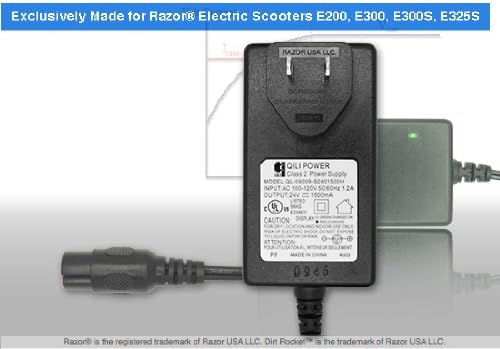 24 Volt 1.5 Amp 3 Prong Female Connector Electric Scooter Battery Charger for Razor scooter