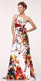 DM0002 Print Satin One Shoulder Pageant Prom Dress