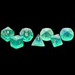 Chessex Borealis Light Green with gold 7-Dice Set