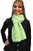 Handmade Artisan Acrylic Scarf - Soft Kiwi (Knitted Entirely By Hand)