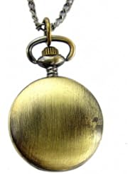 Youyoupifa Wholesale 5pcs/lot Bronze White Dial Smooth Full Hunter Case Stylish Retro Design Quartz Pocket Watch NBW0PS7151-CO3