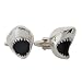 Great White Shark Cufflinks, Sterling Silver, handcrafted