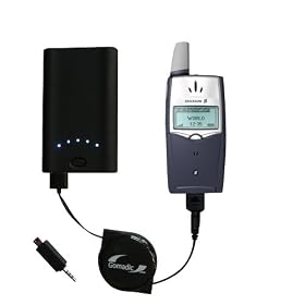 High Capacity Rechargeable Pocket Charger for the Sony Ericsson T39 with TipExchange Technology