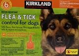 Kirkland Signature Water Resistant 6-Month Flea & Tick Control for Extra Large Dogs, 60+ lbs.