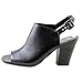 Franco Sarto 'Monogram' Leather Peep Toe Sandal