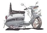 Review The Moneyman  / LAMBRETTA SCOOTER WHITE KOOLART IMAGE CERAMIC MUG 2105