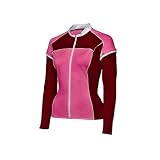 Descente Womens Cycling Slipstream Jersey, Fire Pink/Crimson, Small