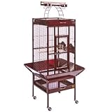 Prevue Hendryx 3151RED Pet Products Wrought Iron Select Bird Cage, Garnet Red
