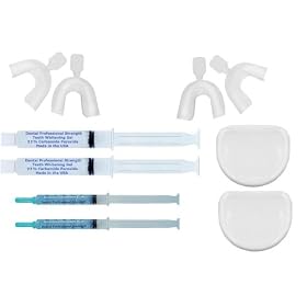2 Complete Professional 22% Teeth Whitening Kits with New FCP Enamel Booster Gels - Optimized Formula By Watts Power White