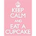 Posters: Motivational Mini Poster - Keep Calm And Eat A Cupcake (20 x 16 inches)