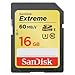 SanDisk Extreme 16GB UHS-I/U3 SDHC Memory Card Up To 60MB/s Read-SDSDXN-016G-G46 [Newest Version]