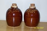 Hull Pottery Mirror Brown Drip Salt and Pepper Shakers