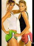 Girls Black Hot Running Short Shorts - LARGE